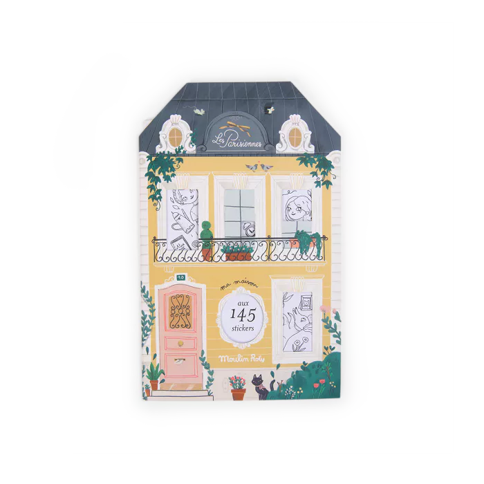 Livro de Colorir, com 145 autocolantes: Les Parisiennes