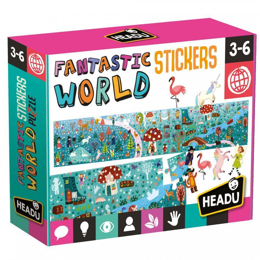 Fantastic World Sticker + Puzzle
